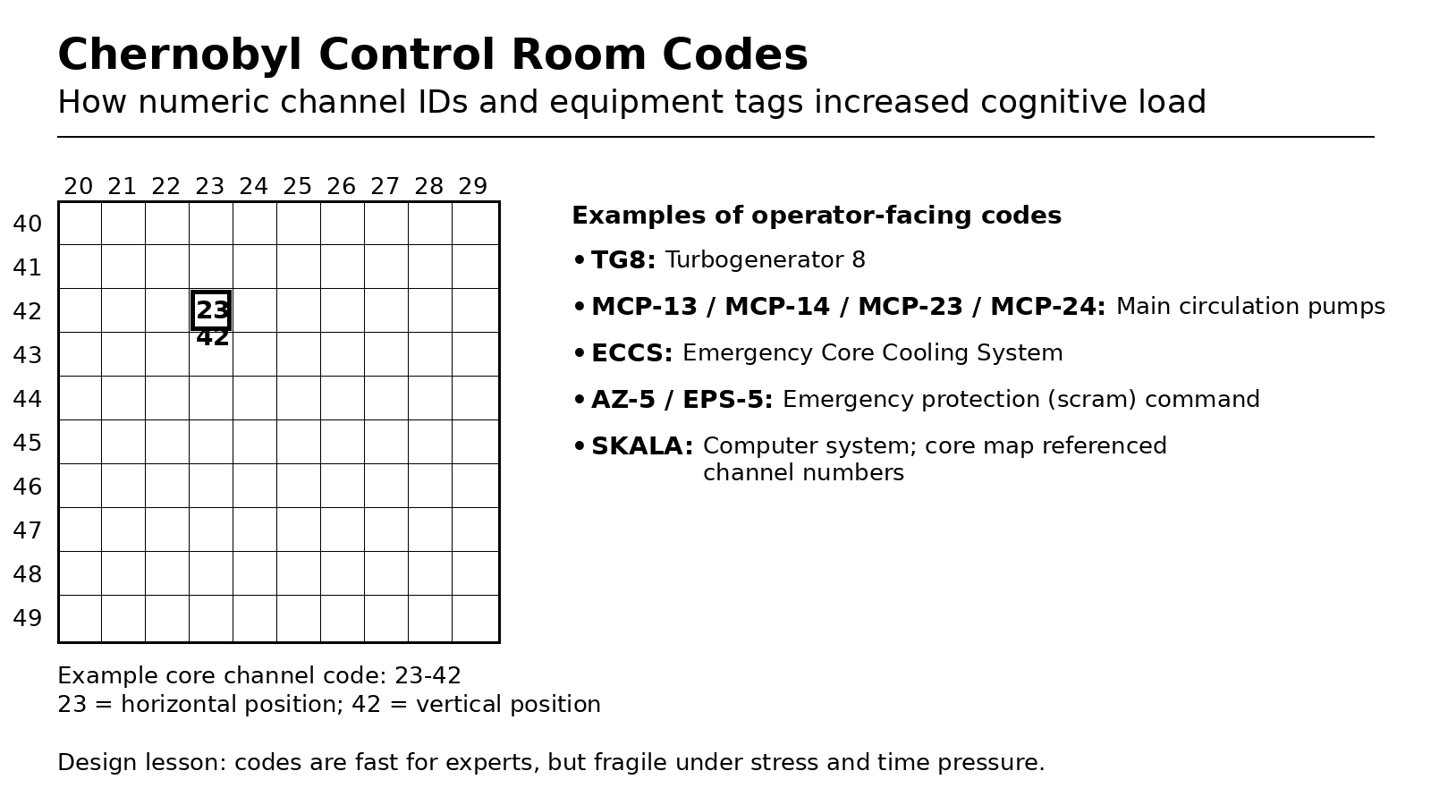 The Hidden Hazard: Control Room Codes and Cognitive Load at Chernobyl